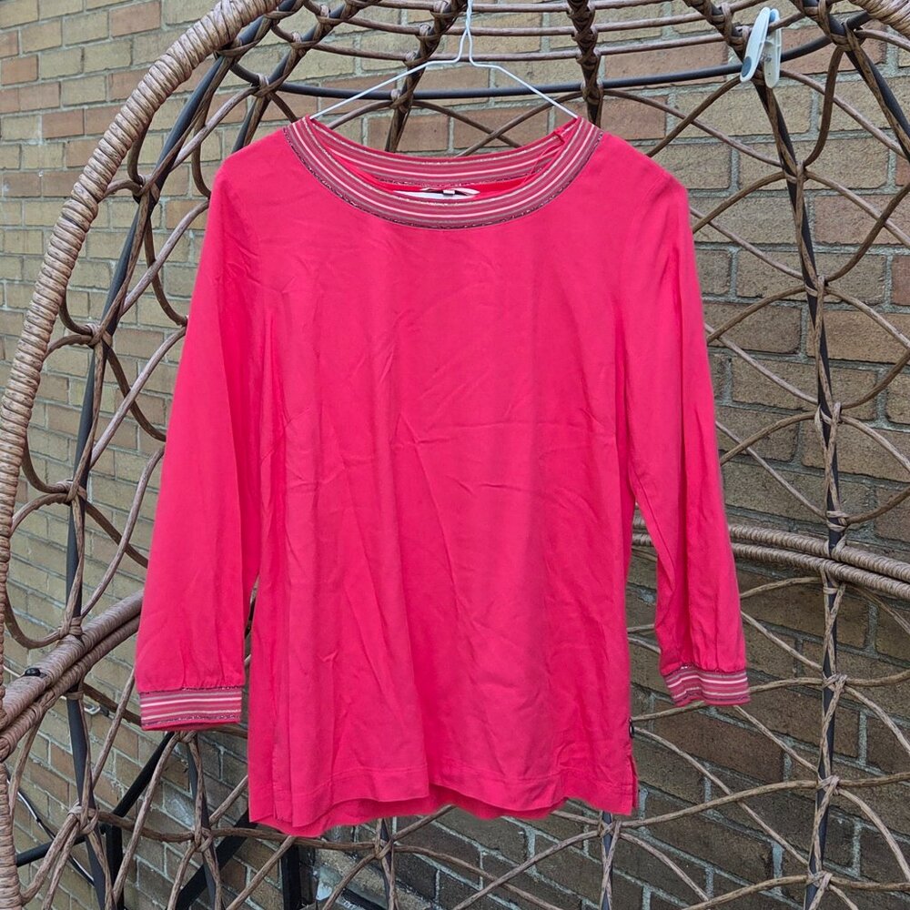 SANDWICH Blouse vibrant Red/Fushia sz 32